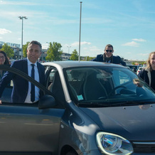 Equipage de co-voiturage au départ de l'aéroport Nantes Atlantique_Défi Mobilité 2024