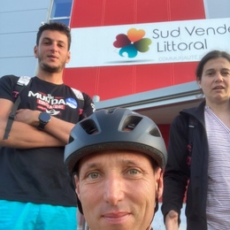 Trajet Luçon/Sainte-Hermine à vélo pour l'équipe du SPANC !
