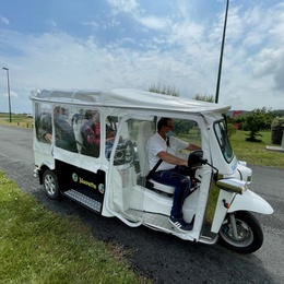 Le Tuk-Tuk de L'Aiguillon sur Mer participe au Défi !