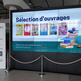 Centrale Nantes_Affichage écran_Sélection médiathèque