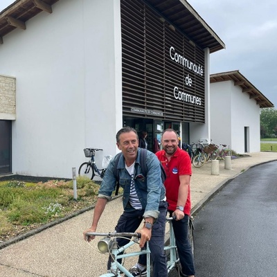 Laurent Huger, Le Maire et Christophe GAVET, le Directeur de la SPL, le Tandem leurs va bien !