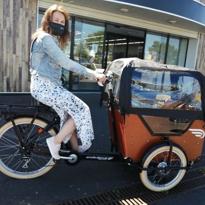 Prise en main du vélo cargo pour les ballades avec enfant !