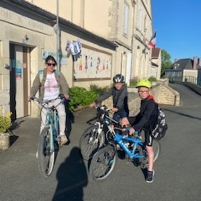 A l'école à vélo !