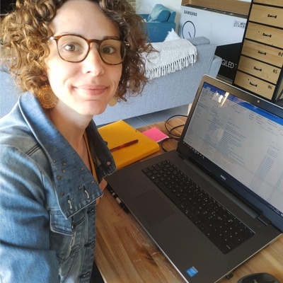 Lucie en télétravail