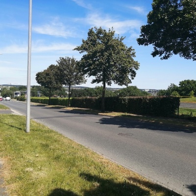 Défi Mobilité Qualéa : les allées piétonnes sont accessibles et la vue sur Cholet dégagée (^_^) (Boucle Bd du Cormier et Rue de la Gâtine)