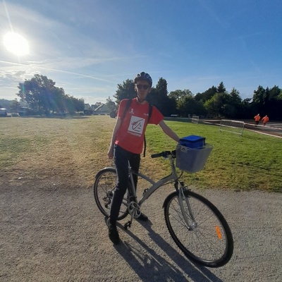 Clément départ de changé vélo/taf