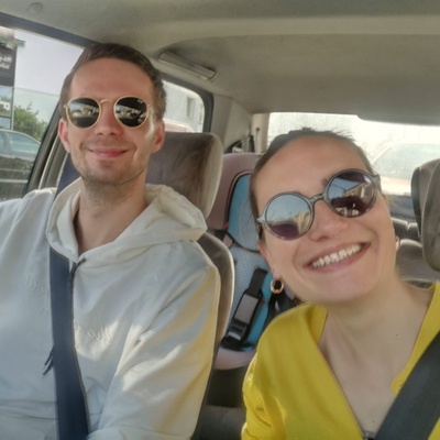 Mathie et Tanguy en covoiturage