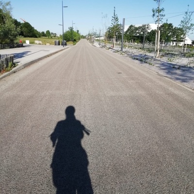 Carlyne à Vélo