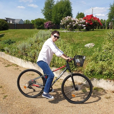 Le beau nouveau vélo de Virginie