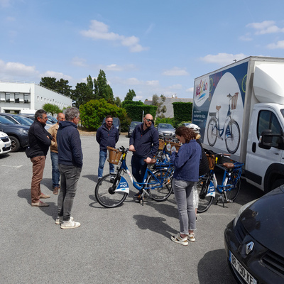 Test de vélo à assistance électrique Agents Cap Atlantique