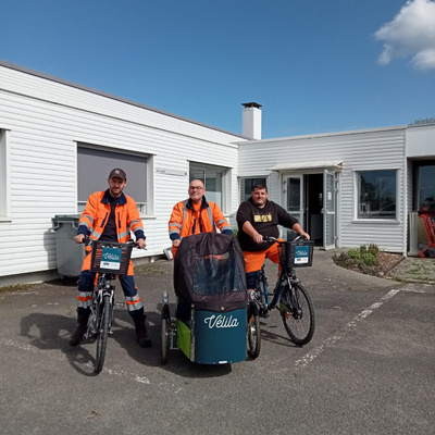 Aujourd'hui, test VAE et vélo-cargo!
