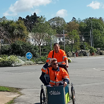 Aujourd'hui, test VAE et vélo-cargo!