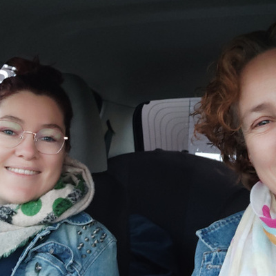 Edith et Pauline covoiturent!