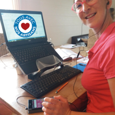 Bénédicte en télétravail ! La solidarité active :)