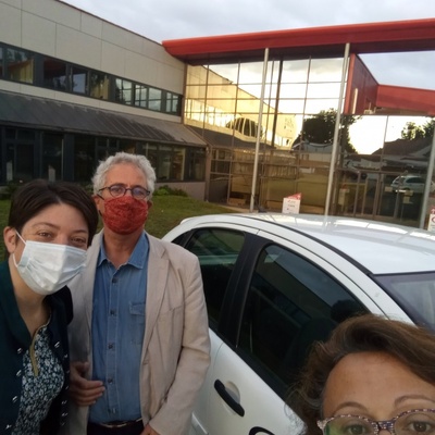 Co-voiturage avec Elise (CAPEB), Gilles et Pauline (CMA85). Une initiative à reconduire :)