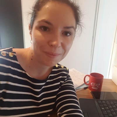 Audrey en télétravail ! La solidarité active :)