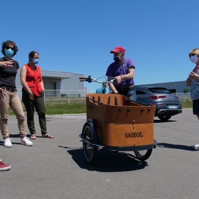 Essai vélo cargo du 31 mai